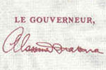Alassane Dramane Ouattara signature